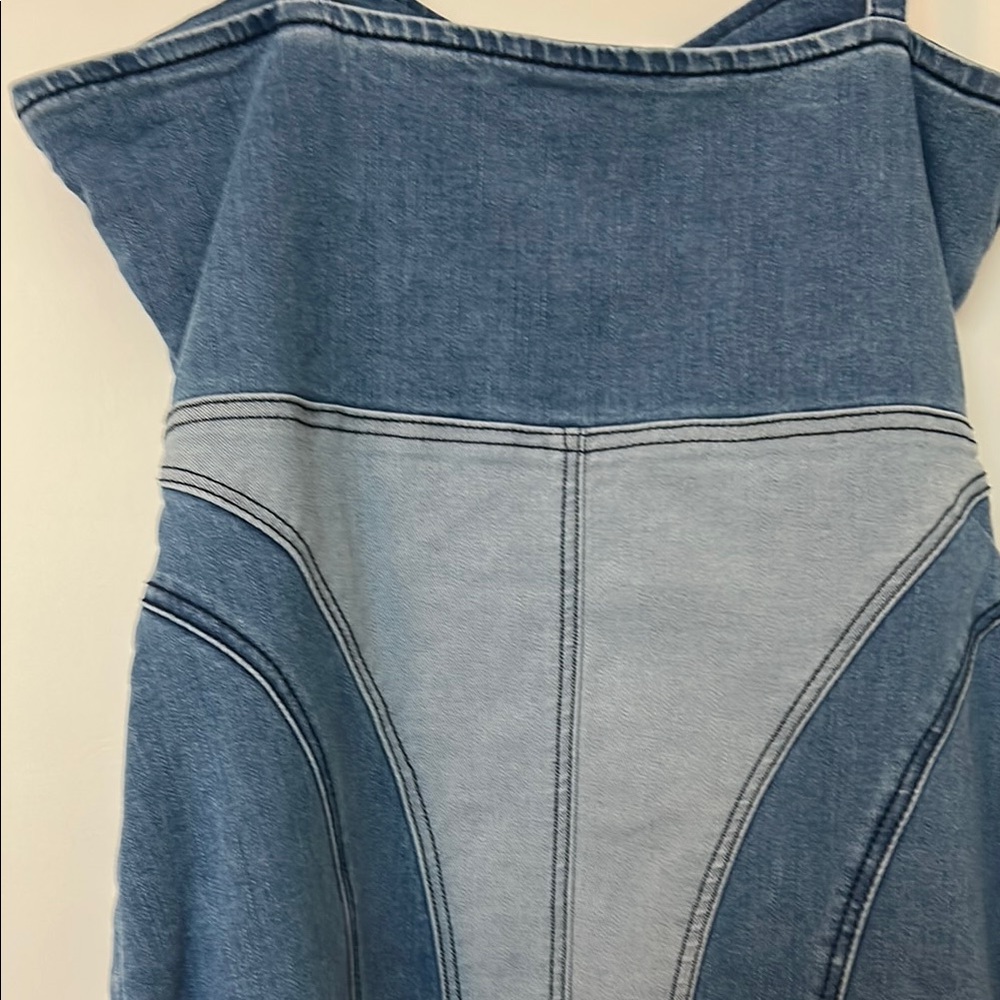 Cute Forever 21 Blue Denim Mini Dress - Picture 6 of 8